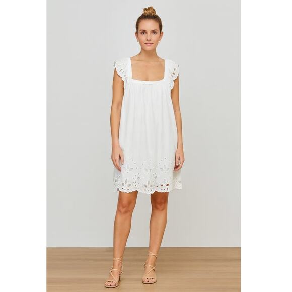 Mes Demoiselles Pallenis Embroidered Mini Dress White NWT XS - Picture 1 of 7